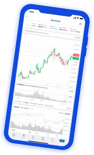 Dashboard de carteira em direto da app de negociação de criptocorrências Cunhalvor Markets
